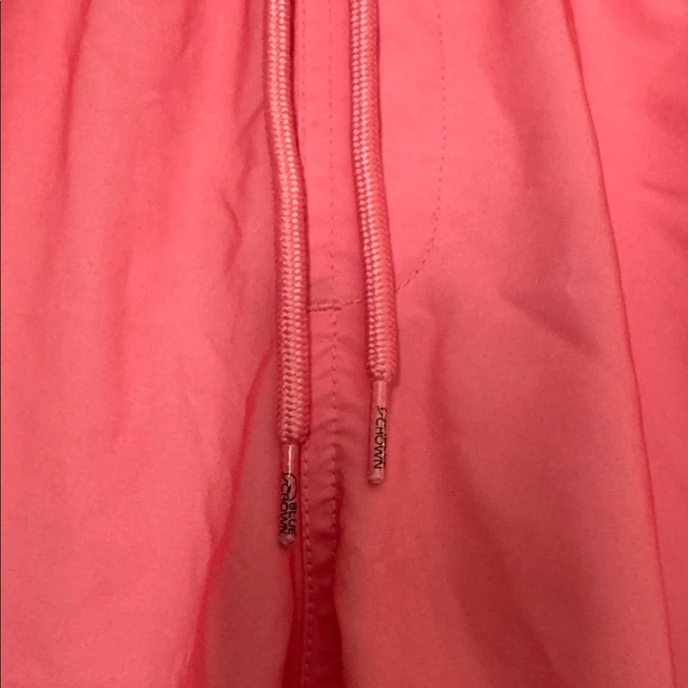 Men’s Coral Pink Drawstring Swim Shorts